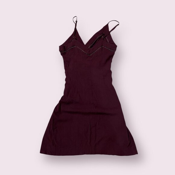 Free People Women's Mini Dress Red Rayon Sleeveless Size Small Party Dress - Picture 2 of 8